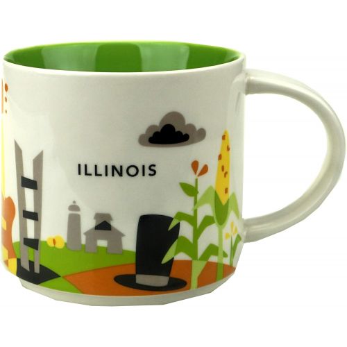 스타벅스 Starbucks Illinois You Are Here Collection Mug