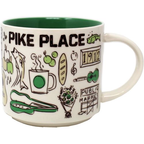 스타벅스 Starbucks Been There Series - Pike Place Market Mug, 14 Fl Oz