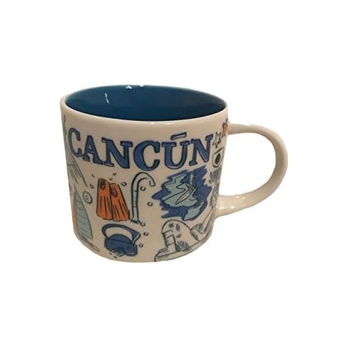 스타벅스 Starbucks CANCUN MEXICO Been There Series Across the Globe Collection Coffee Mug 14 Ounce