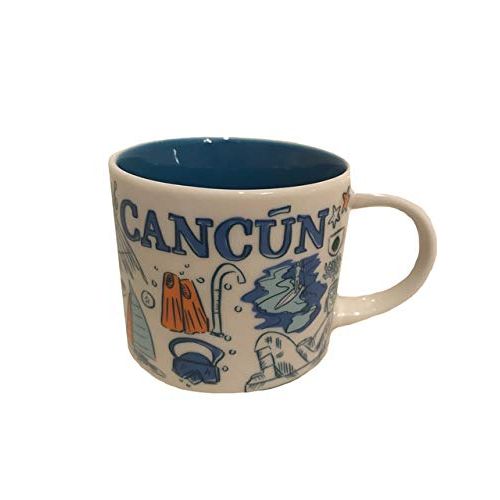 스타벅스 Starbucks CANCUN MEXICO Been There Series Across the Globe Collection Coffee Mug 14 Ounce