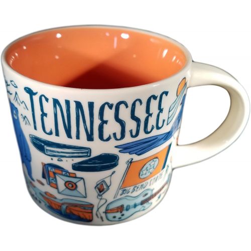 스타벅스 Starbucks Nashville and Tennessee Been There Series Ceramic Coffee Mug Set, 14 oz