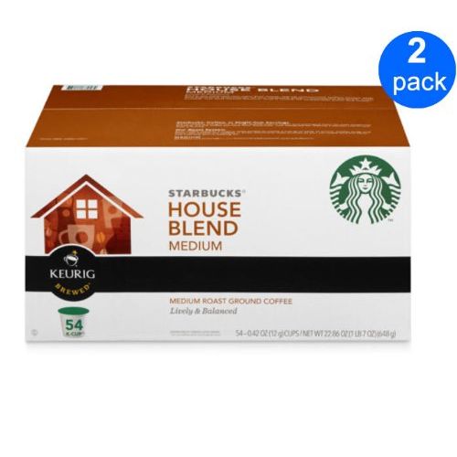 스타벅스 Starbucks House Blend 2-pack;54 K-cup Each.