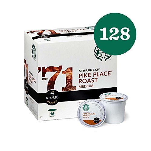 스타벅스 Starbucks Pike Place Roast, K-cup for Keurig Brewers, 128 Count