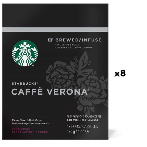 스타벅스 Starbucks Verismo Pods 96 Count (Caffe Verona)