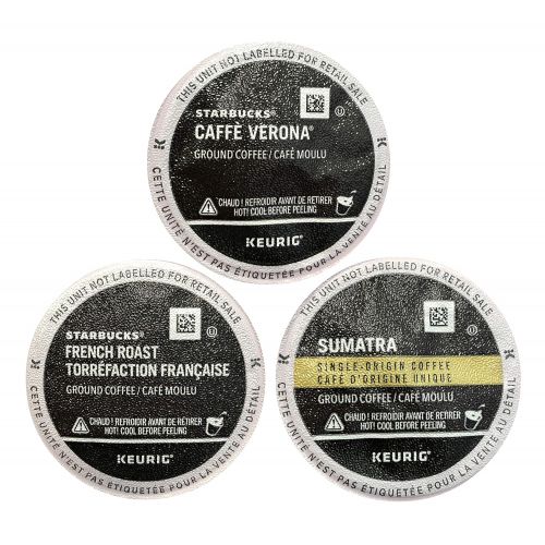 스타벅스 144 Pack - Starbucks Variety Coffee K-Cup Featuring 3 Dark Roast for Keurig Brewers  French Roast, Sumatra, Caffe Verona