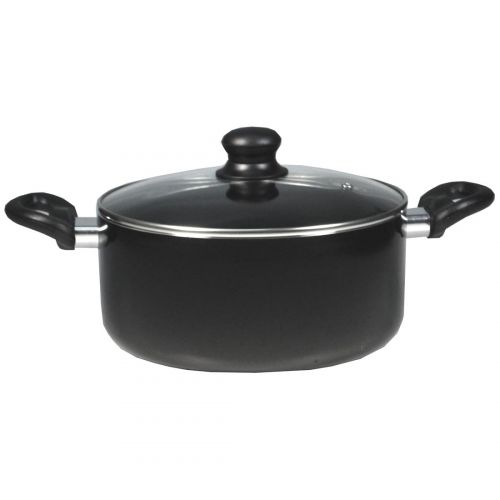  Starfrit Simplicity 5.3-Quart Saucepan with Lid, Black