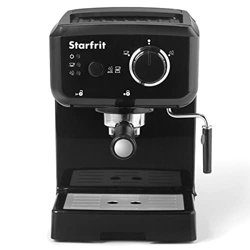  Starfrit 024005-001-0000 Cappuccino Espresso Machine, Standard, Black