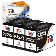 Starink Compatible Ink Cartridge Replacement for HP 932XL 932 XL (Black) for OfficeJet 6600 6700 7610 7612 7510 6100 7110 Printer, 3 Packs