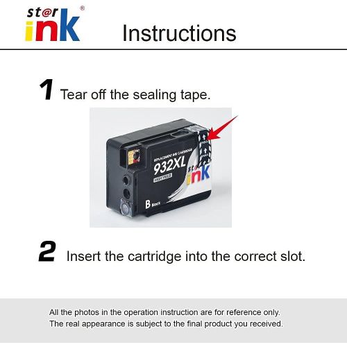  Starink Compatible Ink Cartridge Replacement for HP 932XL 932 XL (Black) for OfficeJet 6600 6700 7610 7612 7510 6100 7110 Printer, 3 Packs