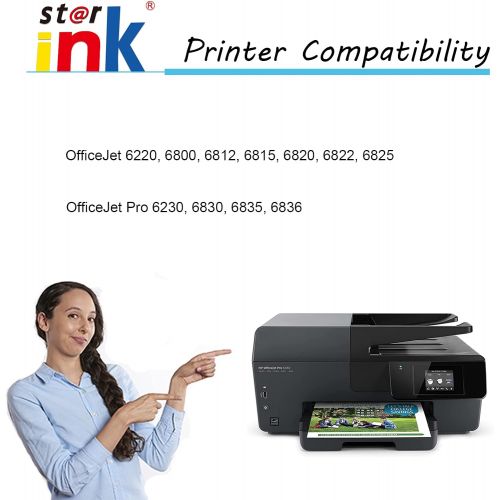  Starink Comaptible Ink Cartridge Replacement for HP 934XL 935XL 934 935 XL for Officejet Pro 6830 6812 6815 6230 6820 6835 Printer(Black Cyan Magenta Yellow, 4 Packs)