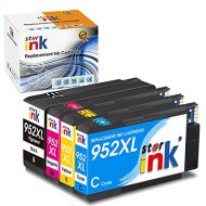 Starink Updated 952XL Compatible Ink Cartridge Replacement for HP 952 XLfor OfficeJet Pro 8710 7740 8715 8720 8210 8702 8725 8740 8730 8216 Printer(Black Cyan Magenta Yellow) 4-Pac