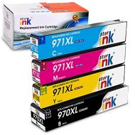 Starink Comaptible Ink Cartridge Replacement for HP 970XL 971XL 970 971 XL for OfficeJet Pro X576dw X451dw X476dw X551dw X451dn X476dn Printer(Black Cyan Yellow Magenta, 4 Packs)