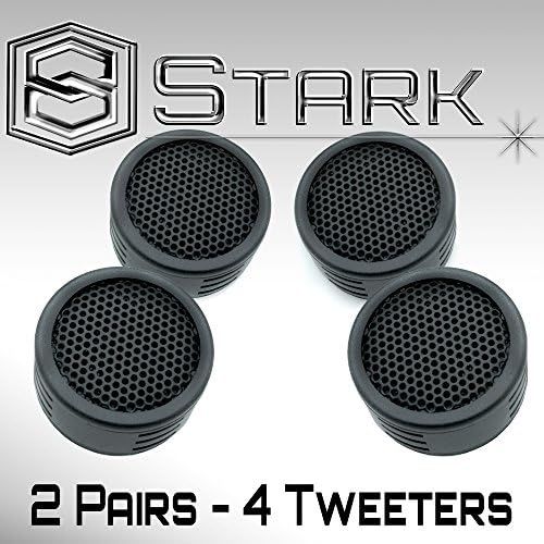  [아마존베스트]Stark High Performance 500W Super High Frequency Mini Car Tweeters - 2 Pairs