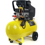 Stark USA 3.5HP Portable 10 Gallons Air Compressor Tank Ultra Quiet Horizontal Tank Adjustable Pressure with Built-in Wheel