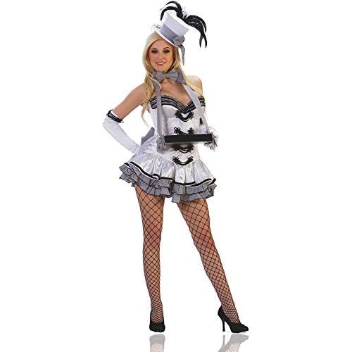  Starline Womens White Cigarette Girl Sexy Costume Set