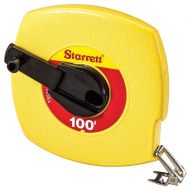 [아마존베스트]Starrett KTS510-100-N ABS Plastic Yellow Case Closed Reel Steel Long Tape, English Graduation Style, 100 Length, 0.375 Width, 0.125 Graduation Interval