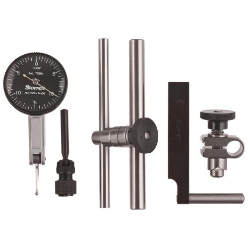  Starrett Dial Test Indicator with Attachments, Dovetail Mount, Inch