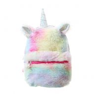 Starte Cute Plush Unicorn Backpack,Mini Unicorn Backpack,3D Unicorn Backpack,Soft Rainbow Backbag Sweet Girls Daughter Gifts