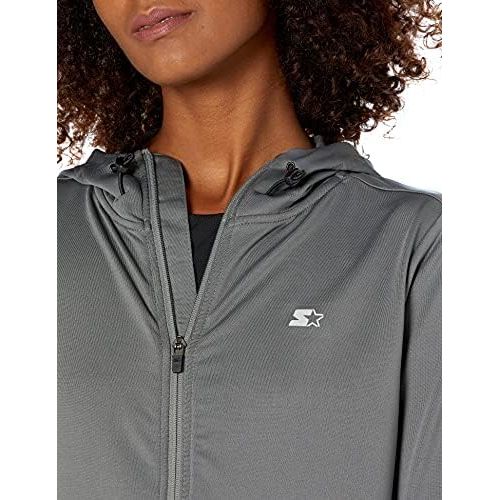  Starter Womens Lightweight Run Jacket with Hood, Amazon Exclusive