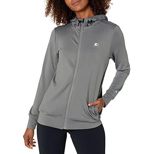  Starter Womens Lightweight Run Jacket with Hood, Amazon Exclusive