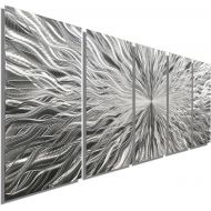 [아마존핫딜][아마존 핫딜] Statements2000 Large Abstract Silver Metal Wall Art Decor by Jon Allen, 64 x 24