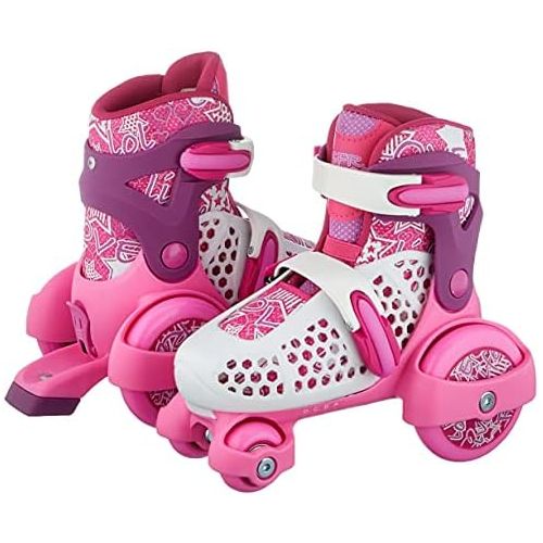  Stateside SFR Stomper Adjustable Junior Girls Quad SkatesWhite/Pink