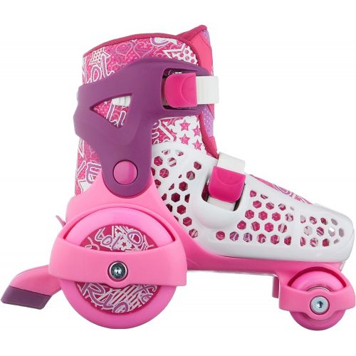 Stateside SFR Stomper Adjustable Junior Girls Quad SkatesWhite/Pink