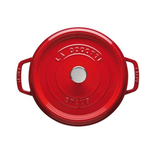  Staub Cast Iron 4-qt Round Cocotte - Cherry