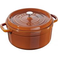 Staub 11026806 Cast Iron Round Cocotte, 5.5-quart, Burnt Orange