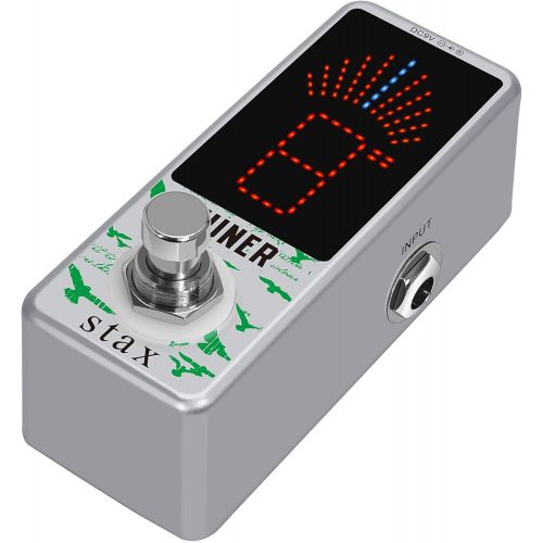  Stax Guitar Tuner Pedal High Precision Tuning Pedals For Electric Guitar and Bass Accurate ± 1 Cent Mini Size True Bypass
