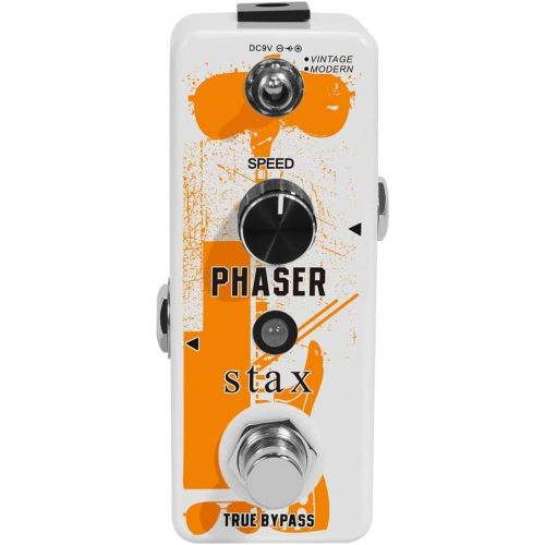  Stax Guitar Phaser Pedal Analog Phase Effect Pedal For Electric Guitar Vintage & Modern Modes With Mini Size True Bypass