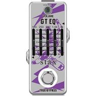 Stax Guitar EQ Pedal 5-Band Parametric Equalizer Frequency Compensator Guitar Effects Pedals ±18dB Range Mini Size True Bypass