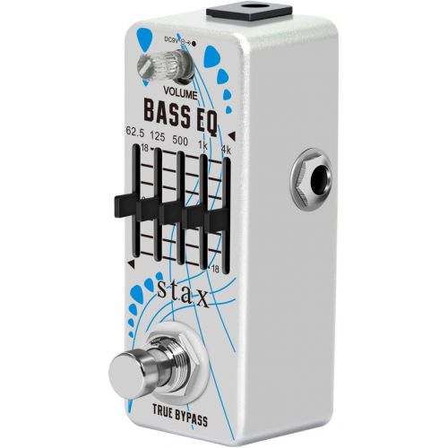  Stax Bass EQ Pedal 5 Band Equalizer Pedals For Bass Guitar With 5 Band Graphic Mini Size True Bypass
