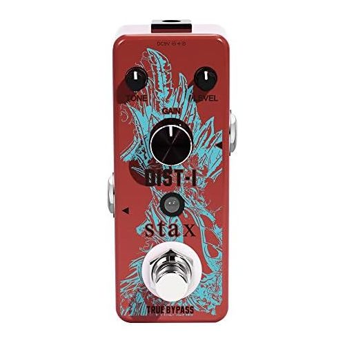  Stax Guitar High Gain Dist Pedals British Distortion Pedal Vintage For Electric Guitar With Powerul Mid Frequency Mini Size True Bypass