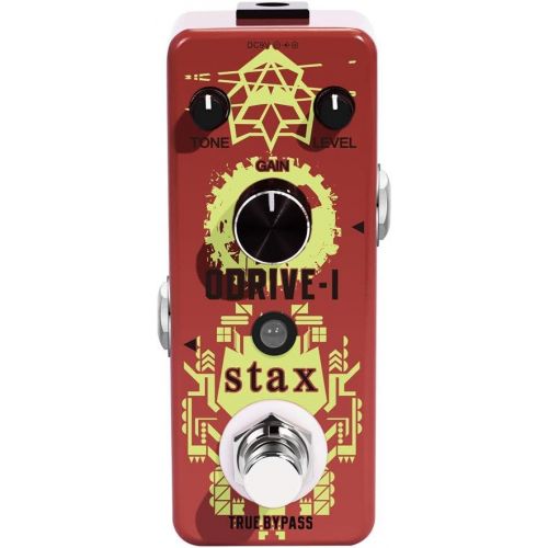  Stax Guitar Blues Overdrive Pedal Classic Overdrive Effect Pedals For Electric Guitar Mini Size True Bypass