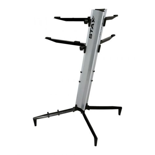  Stay Music Tower Series 46 Double-Tier Keyboard Stand White (TOWER 1300-02-WHT)