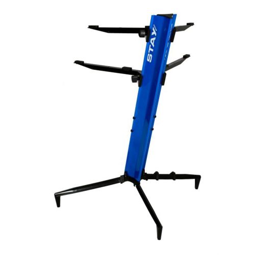  Stay Music Tower Series 46 Double-Tier Keyboard Stand Blue (TOWER 1300-02-BL)