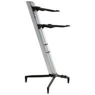 Stay Music Tower Series 46 Double-Tier Keyboard Stand Silver (TOWER 1300-02-SLV)