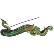 인센스스틱 StealStreet SS-G-71395 Gold & Green Dragon Incense Burner, 12.75