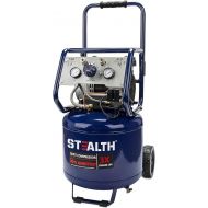 Stealth 12 Gallon Ultra Quiet Air Compressor, 1.5 Horsepower Oil Free Max 150 PSI, 68 Decibel Air Pump, 4 CFM @ 90 PSI, Long Life Electric Air Compressor for Garage, Workshop, Jobsite Blue