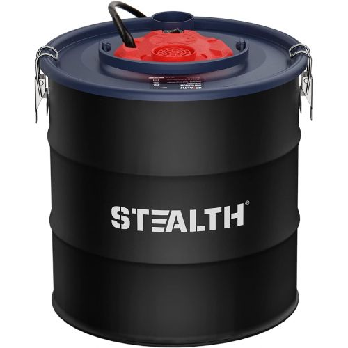  STEALTH 4.8 Gallon Ash Vacuum, Portable Ash Vac with Powerful Suction for Fireplaces, Wood Burning Stoves, Bonfire Pits, Pellet Stoves, Model: EMV05S