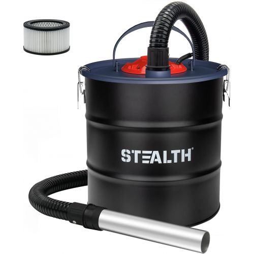  STEALTH 4.8 Gallon Ash Vacuum, Portable Ash Vac with Powerful Suction for Fireplaces, Wood Burning Stoves, Bonfire Pits, Pellet Stoves, Model: EMV05S