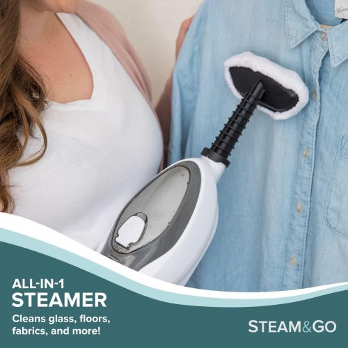  [아마존베스트]Steam and Go Multi-Purpose, Multi-Use Electric Steam Mop for Hardwood, Tile, Laminate Floors, Glass, Fabric, Metal, or Carpet, SAG806D with 1-Year Warranty