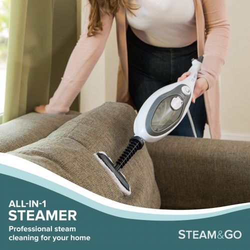  [아마존베스트]Steam and Go Multi-Purpose, Multi-Use Electric Steam Mop for Hardwood, Tile, Laminate Floors, Glass, Fabric, Metal, or Carpet, SAG806D with 1-Year Warranty