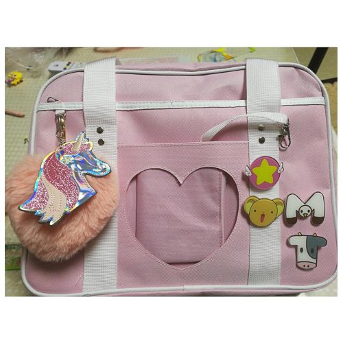  SteamedBun Ita Bag Heart Japanese Bags Kawaii Large Shoulder Anime Purse