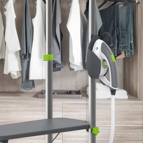  [아마존베스트]Steamfast SF-580 Professional Dual-Use Iron and Garment Steamer with 33.8-Ounce Water Tank, Built-In Ironing Board and Garment Hanger