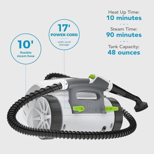  [아마존베스트]Steamfast SF-375 Deluxe Canister Cleaner with 18 Accessories, Continuous Steam Trigger, and Onboard Storage