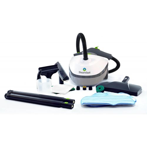  [아마존베스트]Steamfast SF-370 Canister Cleaner with 15 Accessories-All-Natural, Chemical-Free Pressurized Steam Cleaning for Most Floors, Counters, Appliances, Windows, Autos, and More, 64 inch