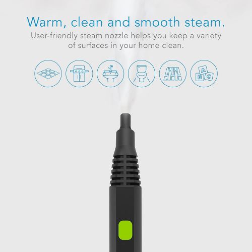  [아마존베스트]Steamfast SF-370 Canister Cleaner with 15 Accessories-All-Natural, Chemical-Free Pressurized Steam Cleaning for Most Floors, Counters, Appliances, Windows, Autos, and More, 64 inch