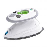 Steamfast SF-717 Mini Steam Iron with Dual Voltage Travel Bag, Non-Stick Soleplate, Anti-Slip Handle, Rapid Heating, 420W Power, White